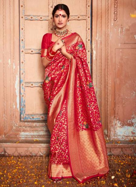 Pink Colour RAJYOG AARDHANGINI SILK Heavy Fancy Festive Wear Latest Designer Saree Collection 18003